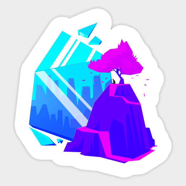 City Escape Sticker by Polygonal Mess